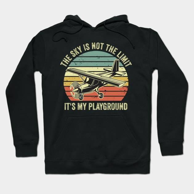 Pilot Funny Aviation Lover Quotes Airplane Enthusiast Hoodie by Visual Vibes